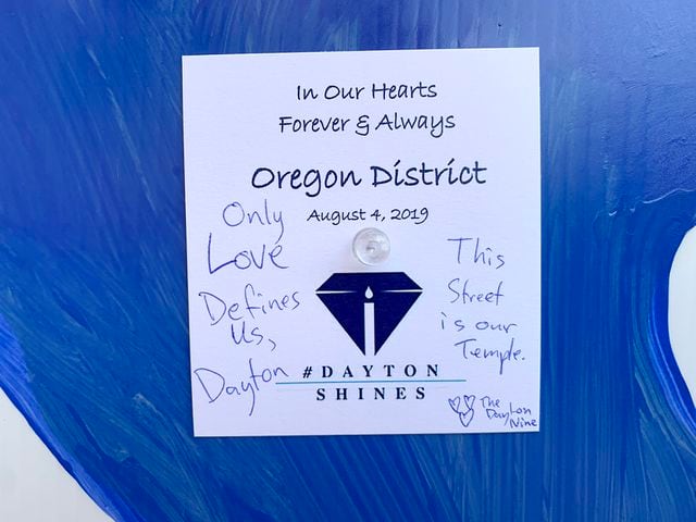 PHOTOS: Messages of heartbreak and hope cover the Tree of Life memorial honoring those killed in the Oregon District mass shooting