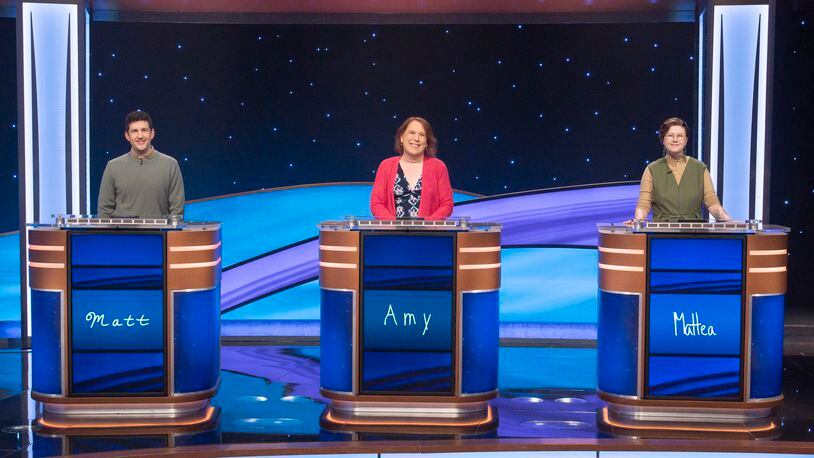 JEOPARDY! MASTERS - ÒGames 7 & 8Ó - The quarterfinals of the ÒJeopardy! MastersÓ tournament continue as Amy Schneider, James Holzhauer, Matt Amodio, Mattea Roach, Victoria Groce and Yogesh Raut battle for the title and grand prize of $500,000. FRIDAY, MAY 10 (8:00-9:01 p.m. EDT) on ABC.  (Disney/Eric McCandless) 
MATT AMODIO, AMY SCHNEIDER, MATTEA ROACH