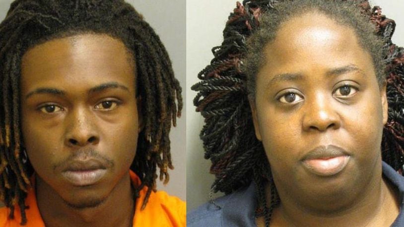 Darris Wallace, left, and Shaquana Lane were arrested Friday.