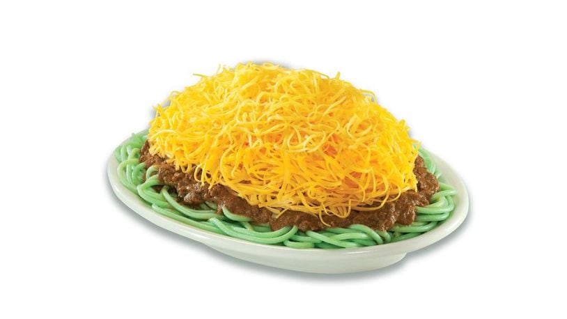 Skyline Chili locations in Dayton and Cincinnati will be serving up Green Ways with green pasta on St. Patrick's Day to celebrate the area's Irish heritage. CONTRIBUTED
