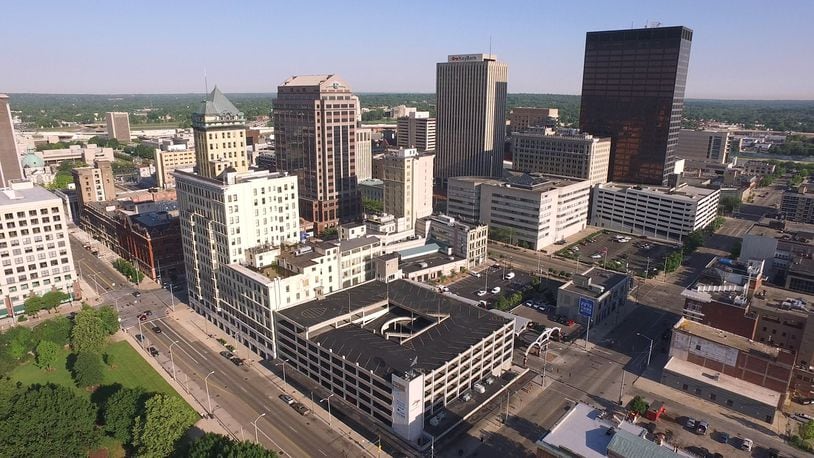 A view of downtown Dayton.. TY GREENLEES / STAFF