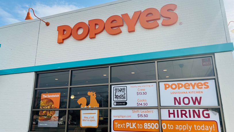 Popeyes Louisiana Chicken recently opened a prototype restaurant location in Miami Twp. at the end of March. CONTRIBUTED