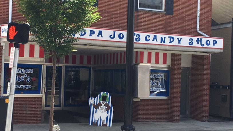 Grandpa Joe’s Candy Shop in downtown Miamisburg offers a $5 candy buffet. The candy shop chain is expanding to Springfield soon. NICK BLIZZARD/STAFF