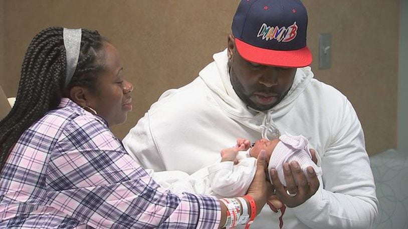 Renisha and Kenny Davis welcomed their miracle baby, Kennedi Honesty Davis, on New Year's Day after being told they couldn't have children.