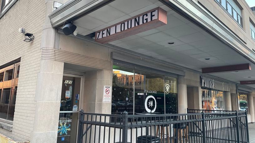 Zen Lounge, located at 121 N. Ludlow St. in downtown Dayton next to the Arts Garage for the Schuster Center, closed its doors on Friday, Oct. 20, according to a post on the lounge’s Facebook page. NATALIE JONES/STAFF