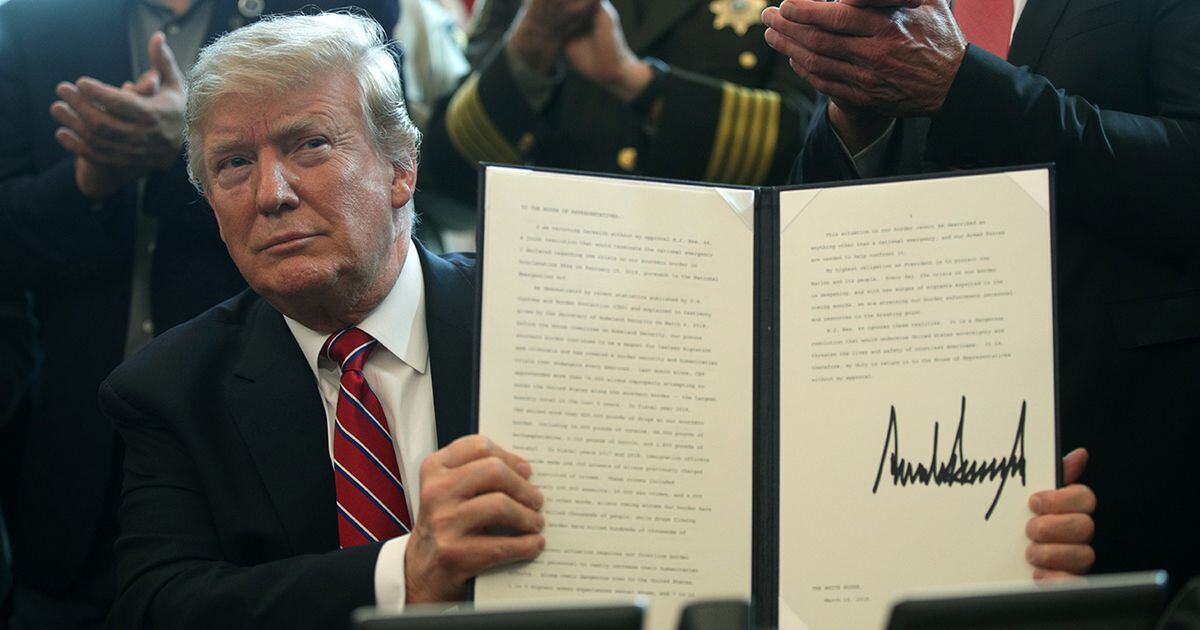 Trump Issues Veto After Congress Rejects Emergency Declaration 4753