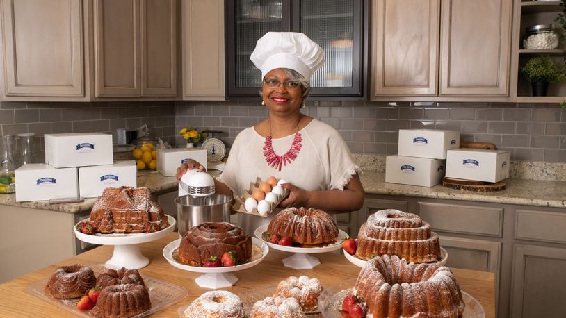 Stephanie Rousseau, founder and licensed baker at Dee-Licious Pound Cakes, says her company now offers corporate program purchasing. Rousseau is based in Mason. CONTRIBUTED