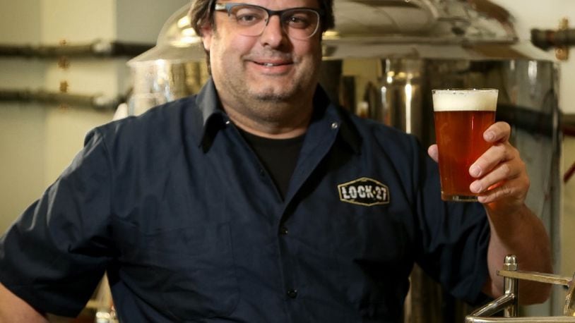 Steve Barnhart, founder and chief brewer of Lock 27 in Centerville, which will open a second location in downtown Dayton in 2017. Staff file photo by JIM WITMER