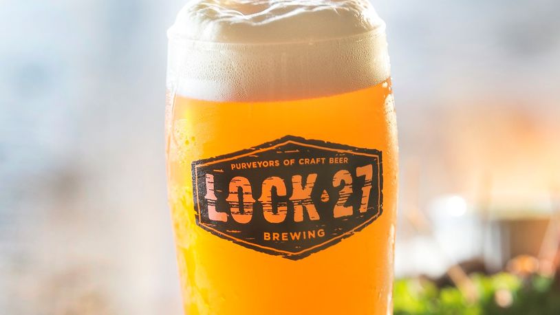 The Lock 27 Mouth Breather IPA will be among the brewery’s beers available on draught in the Dayton area starting this week. PHOTO BY JIM WITMER, CONTRIBUTING PHOTOGRAPHER