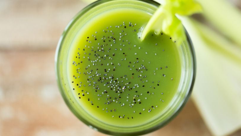 Healthy eating resolutions — hello, green juice — are among the most common New Year’s resolutions. (Syda Productions/Dreamstime/TNS)