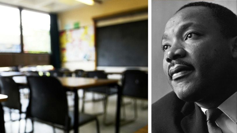 A North Carolina substitute teacher has resigned after coming under fire for telling 10-year-old black students their clothing “marked (them) for prison” and that the Rev. Martin Luther King Jr., pictured at right, was not assassinated April 4, 1968, but died of suicide.