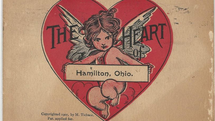 What did Valentine’s Day cards look like during the late 1800s, and how did they evolve? Cards like this will be on display at the Butler County Historical Society from Valentine’s Day through mid-April. PROVIDED