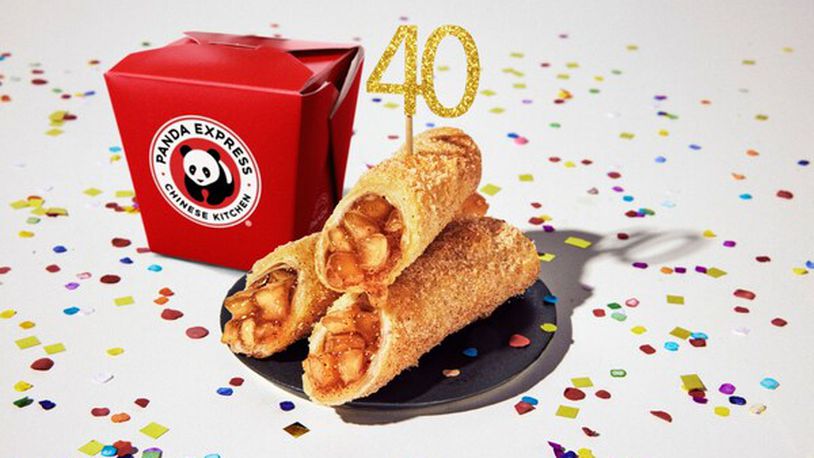 Panda Express has its first-ever dessert on the menu: An Apple Pie Roll, which was added in honor of its 40th anniversary. CONTRIBUTED/PANDA EXPRESS