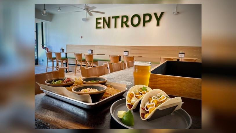 Entropy Brewing Co., a brewpub in Miamisburg featuring an indoor playground, outdoor patio and a speakeasy, is opening to the public Wednesday, July 3. NATALIE JONES/STAFF