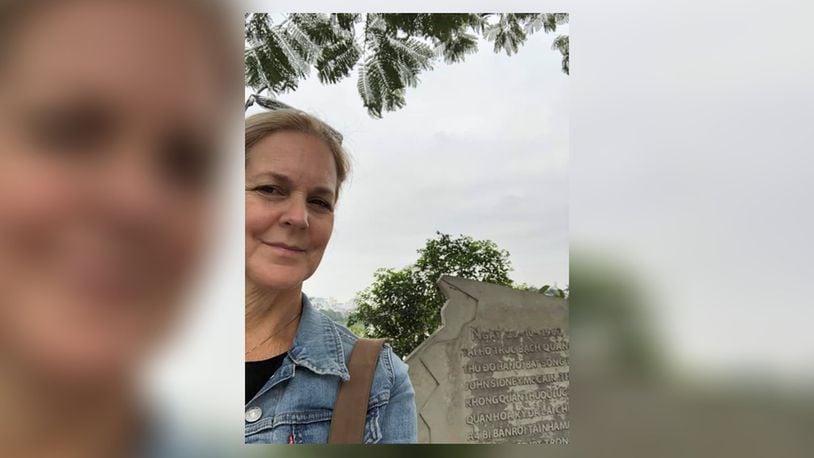 Bridget Federspiel visits the John McCain Memorial in Hanoi. CONTRIBUTED